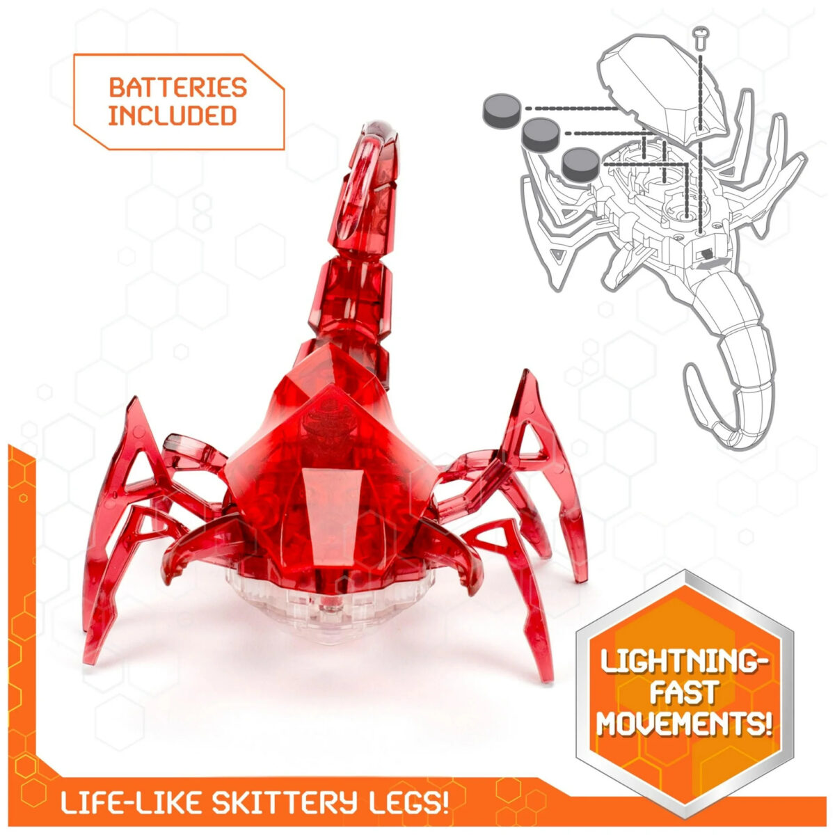 HEX BOTS Robotic Scorpion Autonomous Mechanic Scorpion Robot Random ...